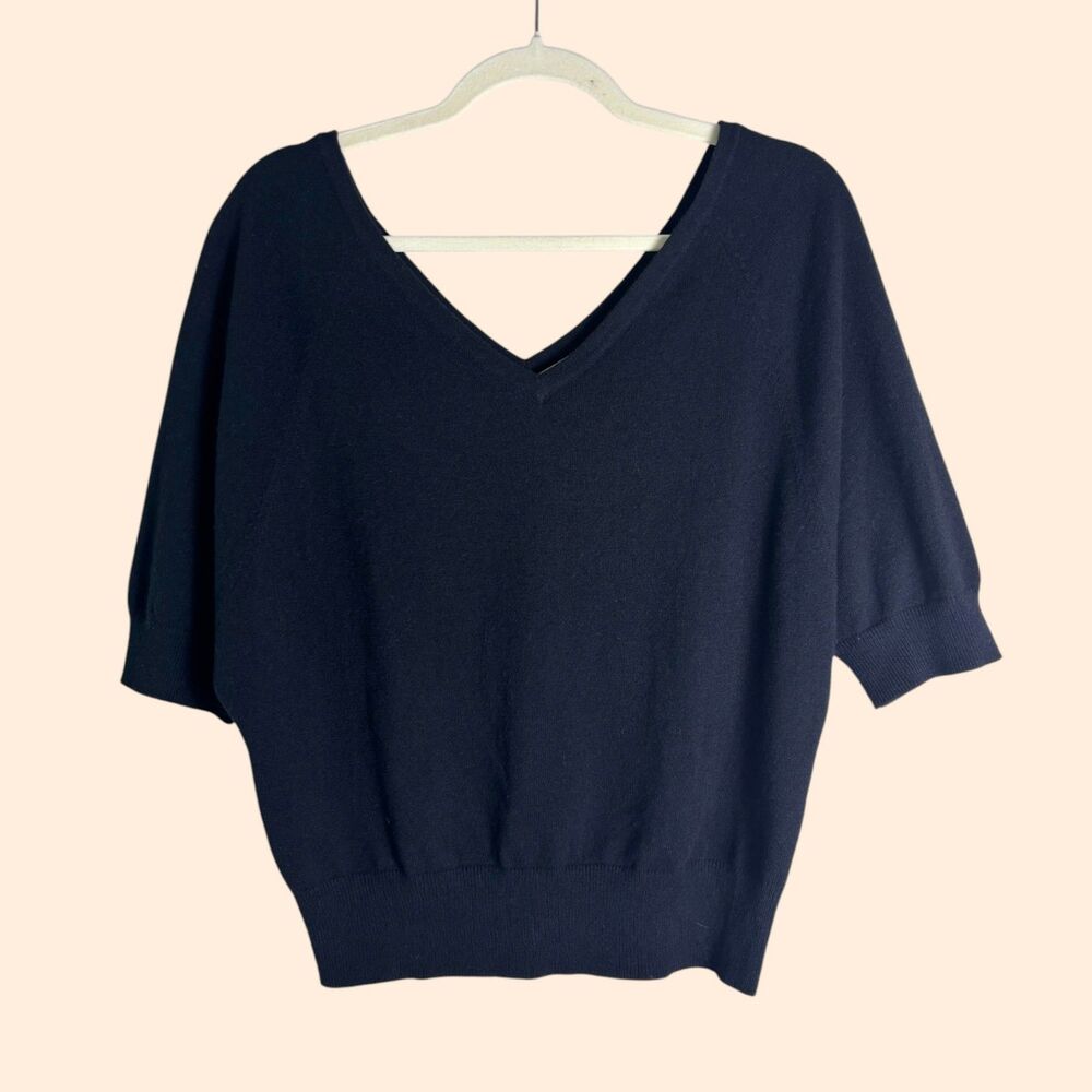 Michael Kors Italy Black Cashmere Top